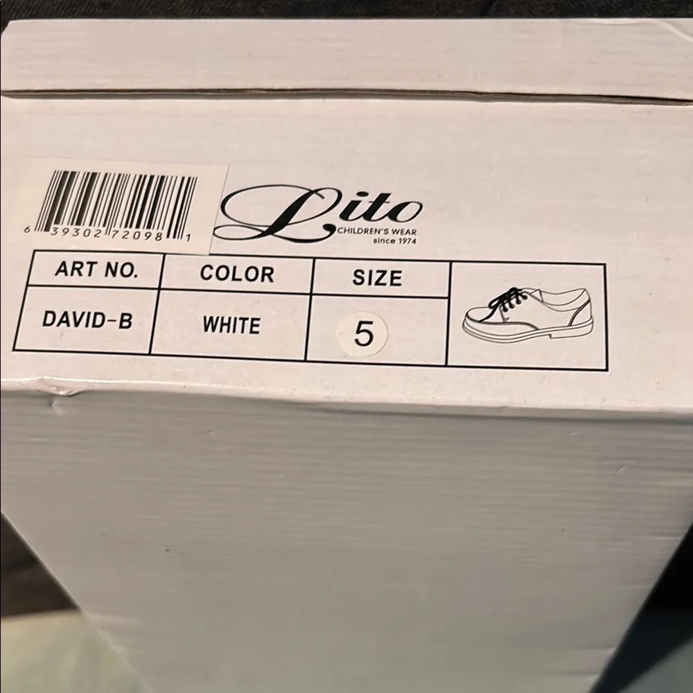 Classic White Kids Dress Shoes